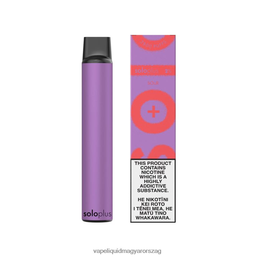 Solo Plus eldobható vape savanyú 84B08825 - E-Liquid Utántöltő Folyadék