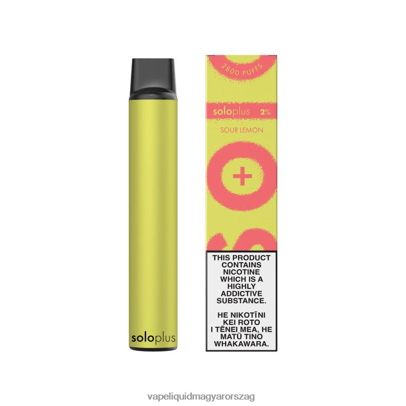 Solo Plus eldobható vape savanyú citrom 84B08836 - Vape Magyarország