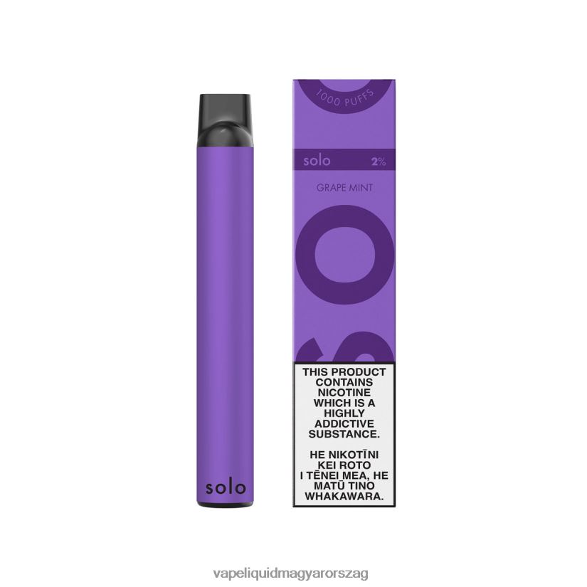 Solo eldobható vape szőlő menta 84B0887 - Vape E Cigi