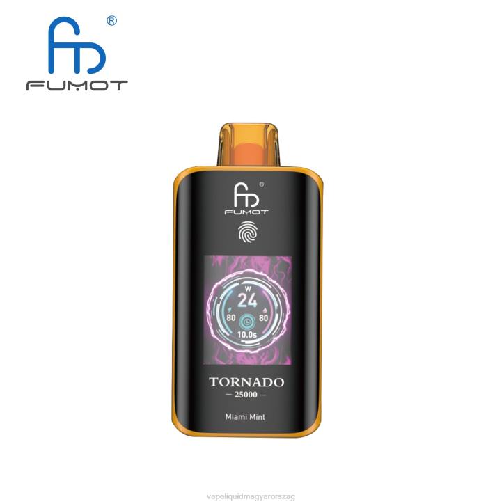 Fumot Tornado 25000 eldobható vape miami menta JJ488 Vape Liquid
