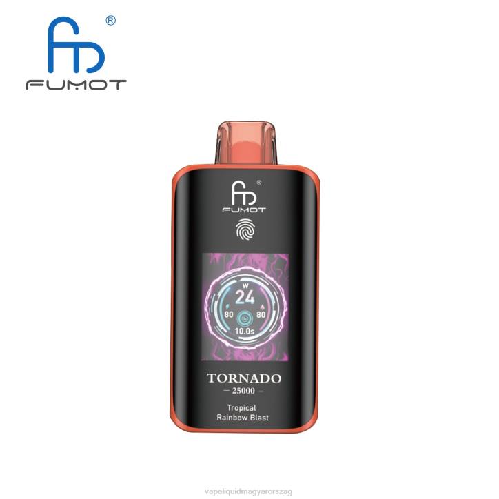 Fumot Tornado 25000 eldobható vape trópusi szivárványrobbanás JJ4813 Vape Liquid