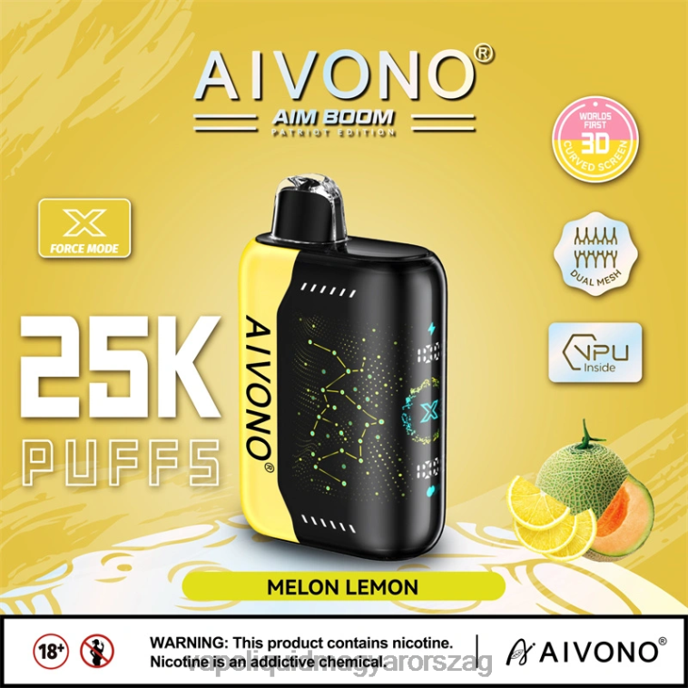 Aivono AIM BOOM 25000 dinnye citrom 8H800348 - Vape Liquid
