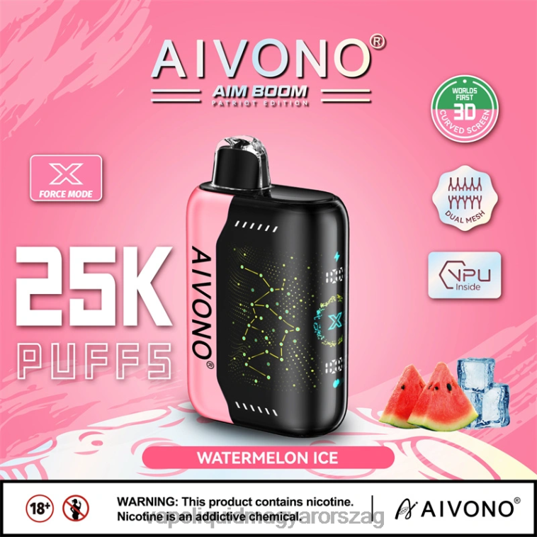 Aivono AIM BOOM 25000 görögdinnye jég 8H800353 - Vape Liquid