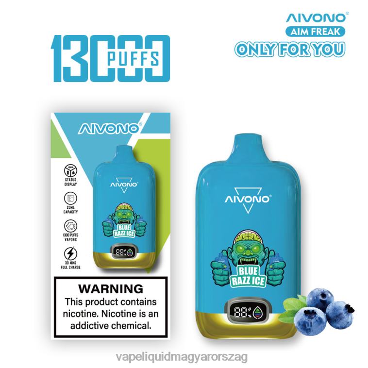 Aivono AIM FREAK 13000 kék razz jég 8H800242 - Vape E Cigi