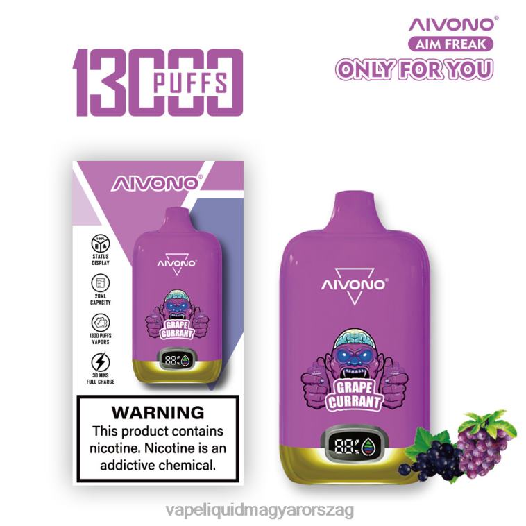 Aivono AIM FREAK 13000 szőlő ribizli 8H800251 - Vape Magyarország
