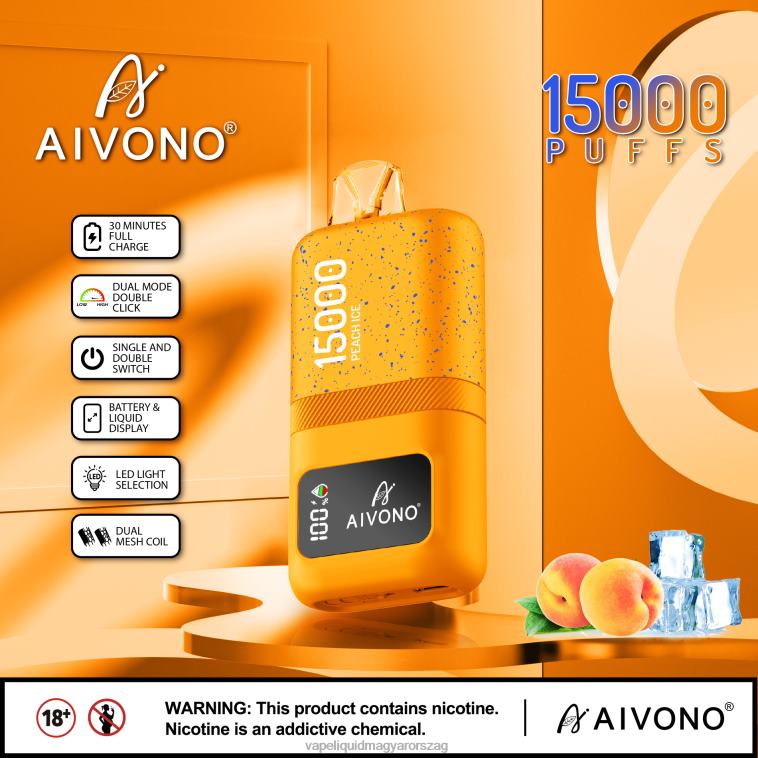 Aivono AIM magic 15000 barack jég 8H80059 - Vape Pen