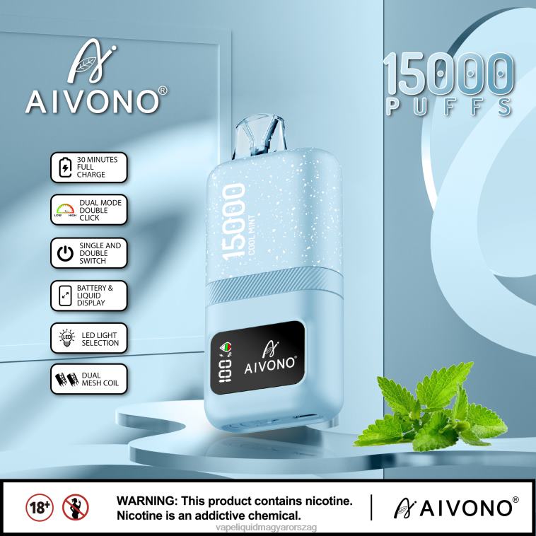 Aivono AIM magic 15000 hűvös menta 8H80062 - Vape E Cigi