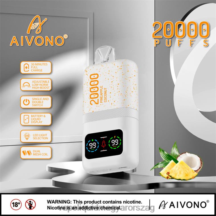 Aivono AIM magic 20000 ananász kókusz jég 8H80076 - Vape Magyarország