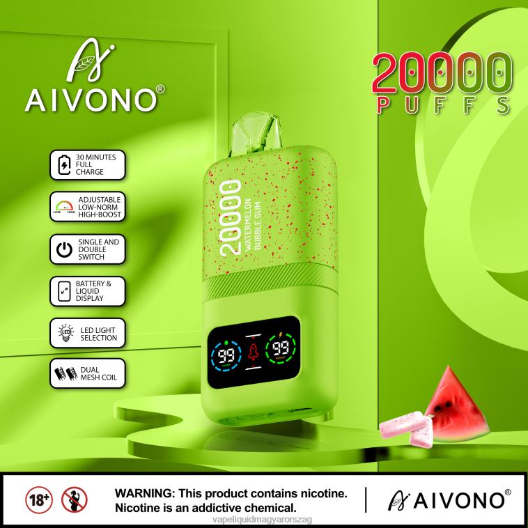 Aivono AIM magic 20000 görögdinnye rágógumi 8H80082 - Vape E Cigi