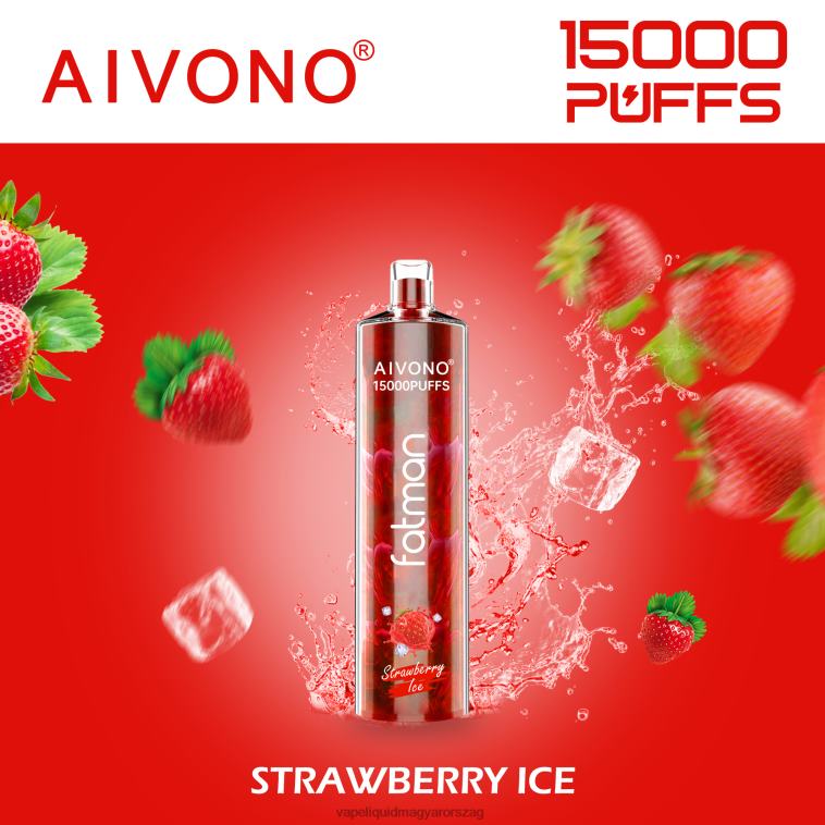 Aivono FATMAN 15000 eper jég 8H80011 - Vape Magyarország