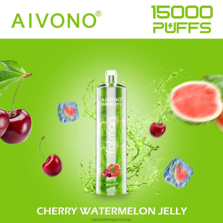 Aivono FATMAN 15000 vidám görögdinnye zselé 8H80020 - E-Liquid Utántöltő Folyadék