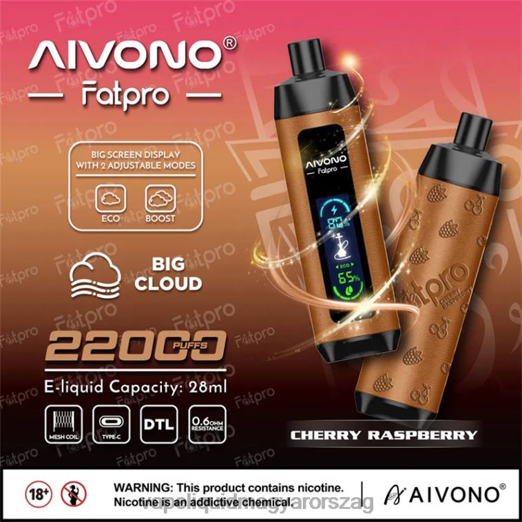 Aivono Fatpro 22000 cseresznye málna 8H8004 - Vape Pen