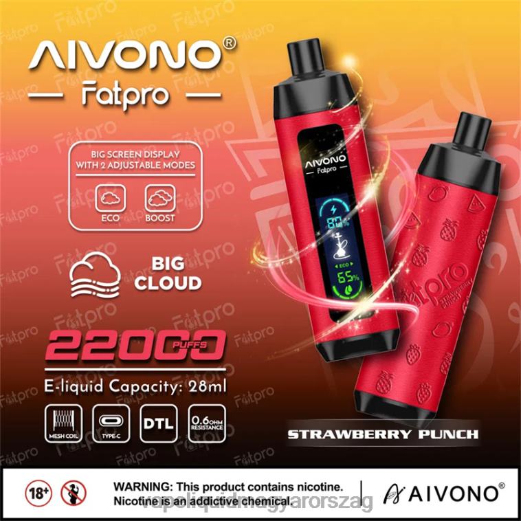 Aivono Fatpro 22000 epres puncs 8H8008 - Vape Liquid