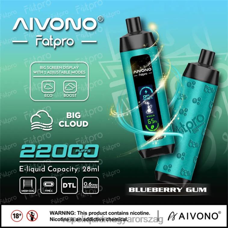 Aivono Fatpro 22000 áfonyás gumi 8H8009 - Vape Pen