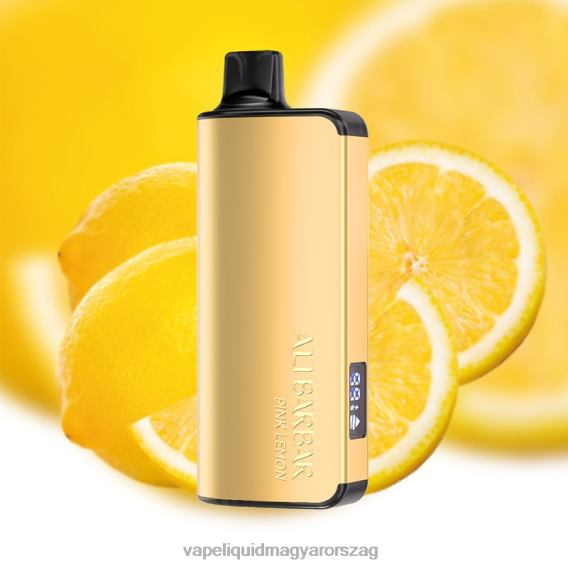 Alibarbar Ingot 20000 eldobható vape rózsaszín citrom L268B40 - E-Liquid Utántöltő Folyadék