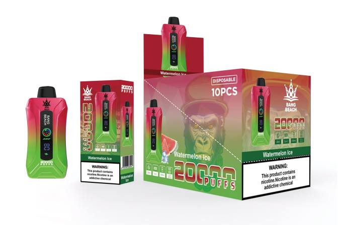 Bang Beach 20000 puff okosképernyős vape görögdinnye jég 8LNP7 - Vape E Cigi