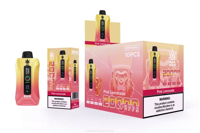 Bang Beach 20000 puff okosképernyős vape rózsaszín limonádé 8LNP4 - Vape Pen