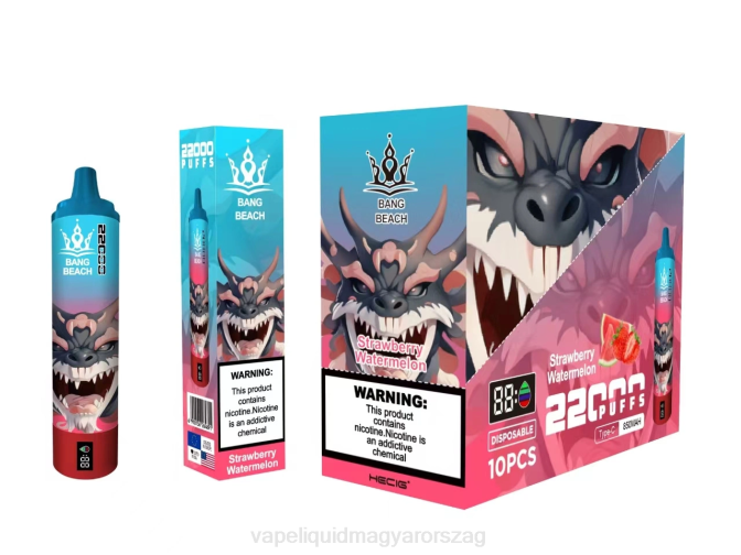 Bang Beach 22000 puff okosképernyő epres görögdinnye 8LNP23 - Vape Liquid