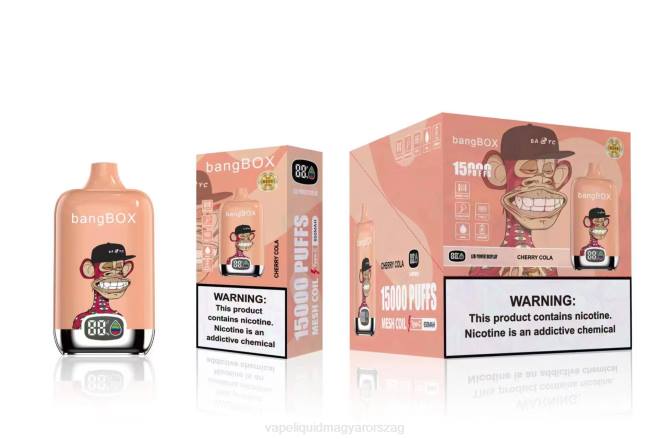 Bang Box 15000 fújás cseresznye kóla 8LNP40 - E-Liquid Utántöltő Folyadék