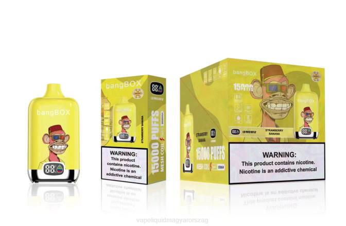 Bang Box 15000 fújás eper banán 8LNP43 - Vape Liquid