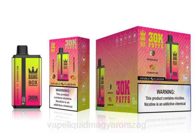 Bang Box 30000 felfújás kettős ízben görögdinnye jég és eper kivi 8LNP62 - Vape E Cigi