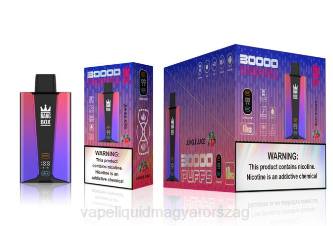 Bang Box 30000 puff okosképernyő dzsungellé 8LNP78 - Vape Liquid
