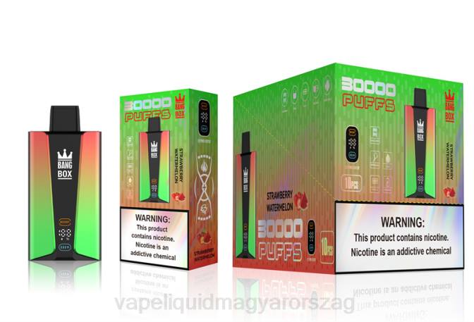 Bang Box 30000 puff okosképernyő epres görögdinnye 8LNP75 - E-Liquid Utántöltő Folyadék