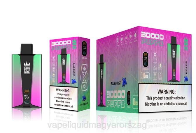 Bang Box 30000 puff okosképernyő kék tört 8LNP82 - Vape E Cigi
