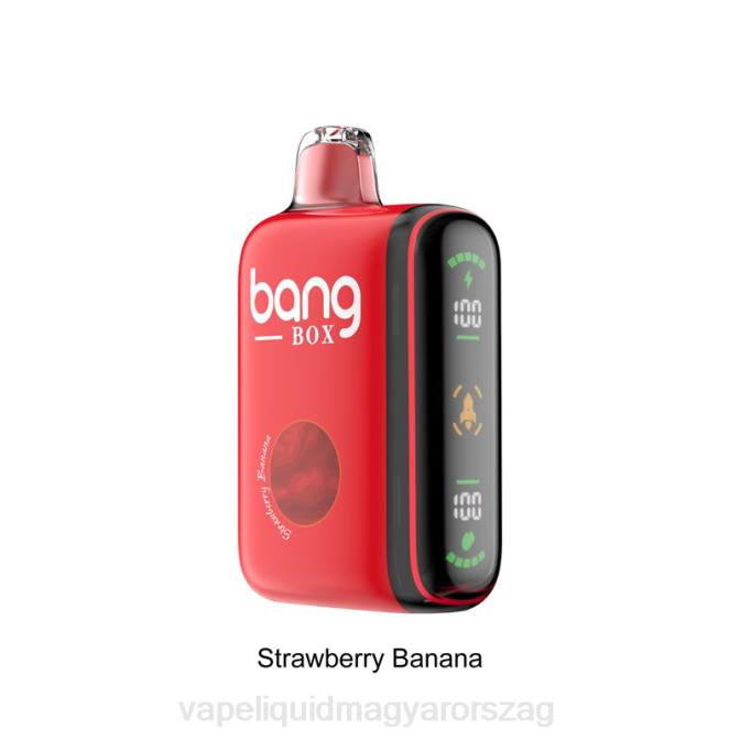 Bang Box 9000-18000 puffadásos intelligens teljesítmény kijelző eper banán 8LNP25 - E-Liquid Utántöltő Folyadék
