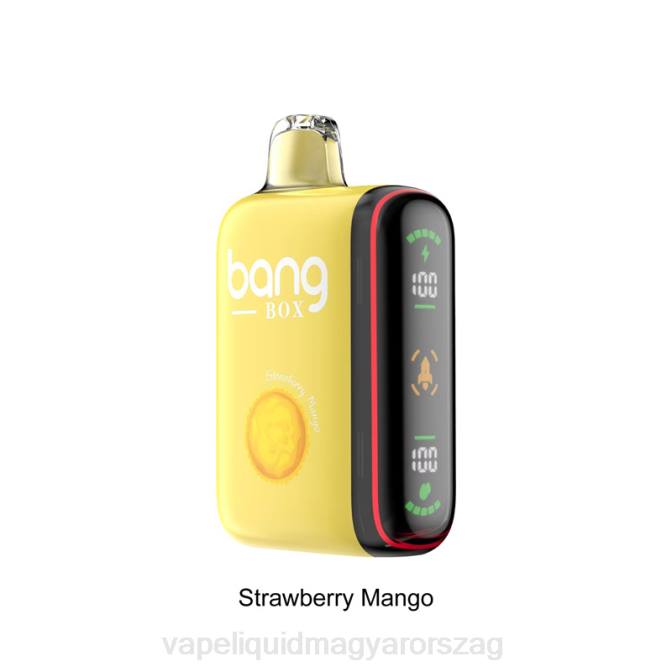 Bang Box 9000-18000 puffadásos intelligens teljesítmény kijelző epres mangó 8LNP35 - E-Liquid Utántöltő Folyadék