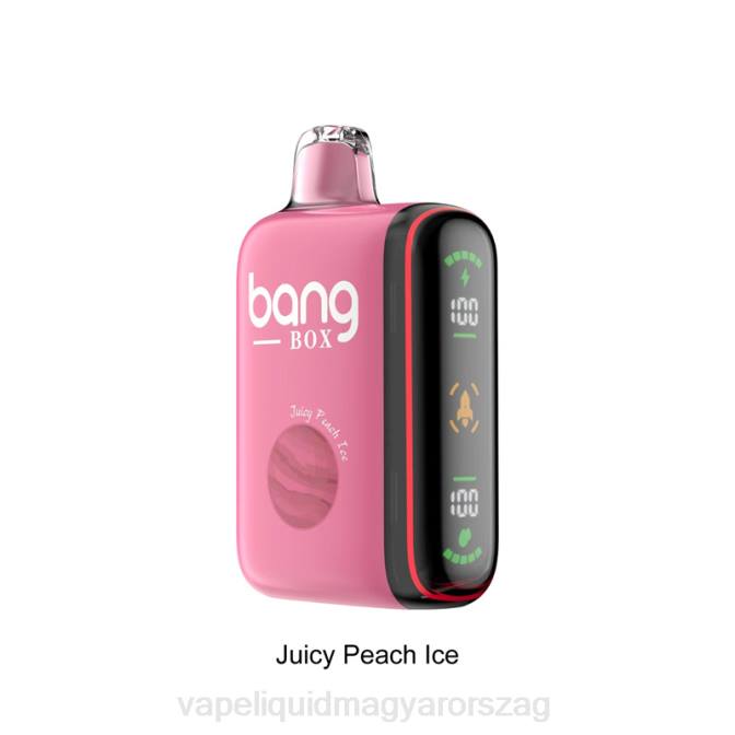 Bang Box 9000-18000 puffadásos intelligens teljesítmény kijelző lédús barack jég 8LNP29 - Vape Pen