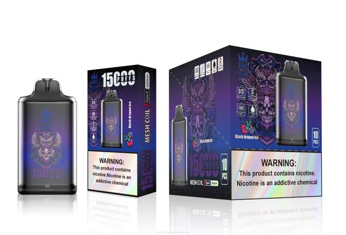 Bang Box s1-15000 fújás fekete sárkány jég 8LNP110 - E-Liquid Utántöltő Folyadék