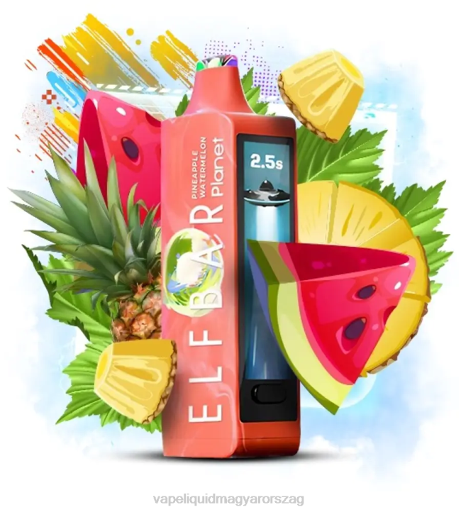 Elf Bar Planet 25000 ananász görögdinnye TJF625 E-Liquid Utántöltő Folyadék
