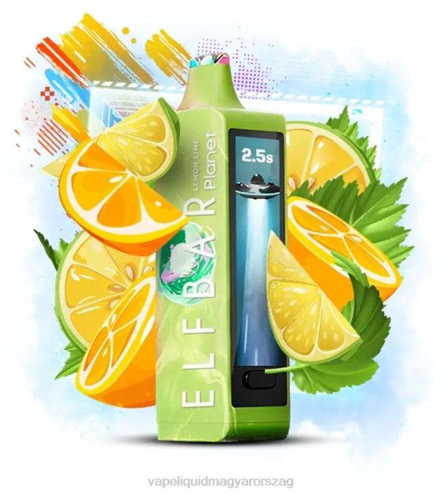 Elf Bar Planet 25000 citrom lime TJF616 Vape Magyarország