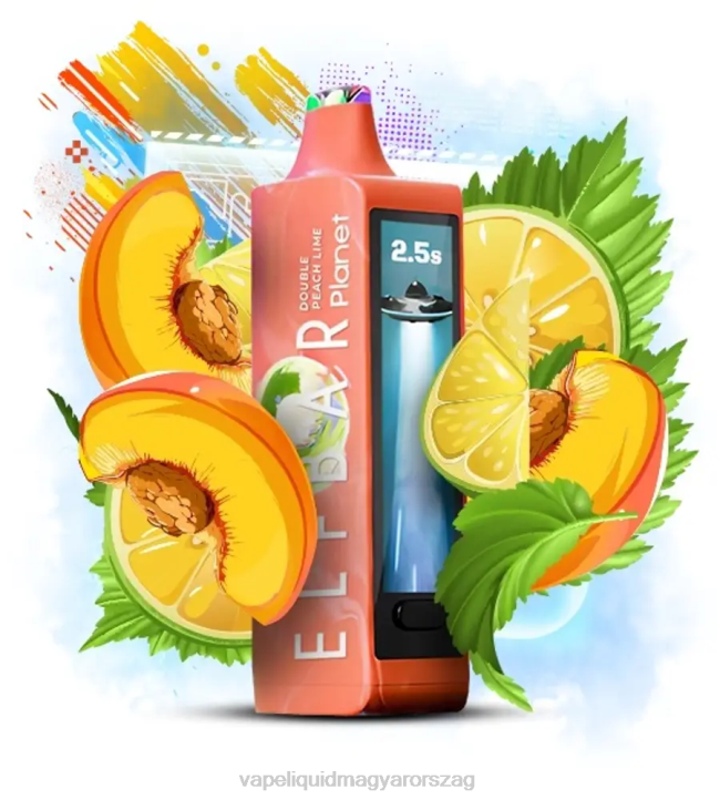 Elf Bar Planet 25000 dupla őszibarack lime TJF631 Vape Magyarország