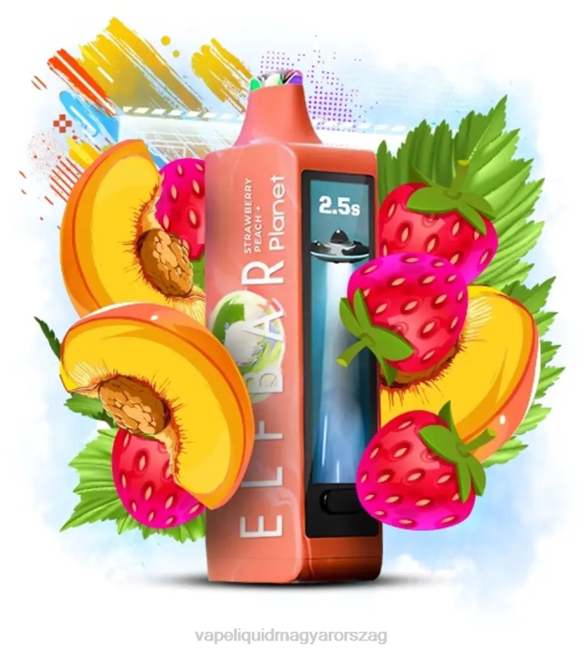 Elf Bar Planet 25000 eper őszibarack TJF628 Vape Liquid