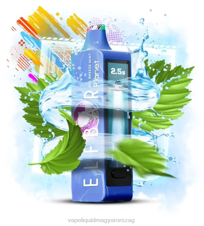 Elf Bar Planet 25000 tengeri szellő menta TJF618 Vape Liquid