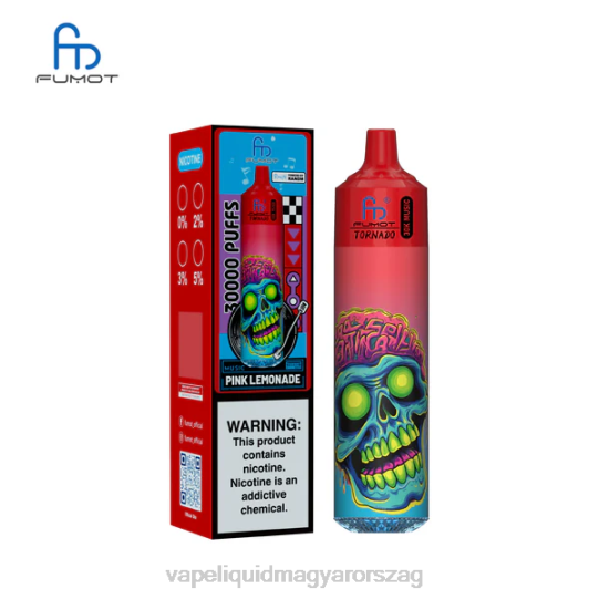 Fumot Tornado 30k zene rózsaszín limonádé 80X6F23 - Vape Liquid