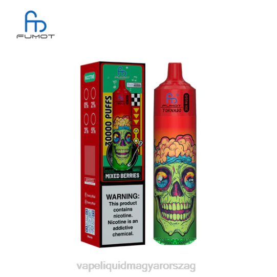 Fumot Tornado 30k zene vegyes bogyók 80X6F18 - Vape Liquid