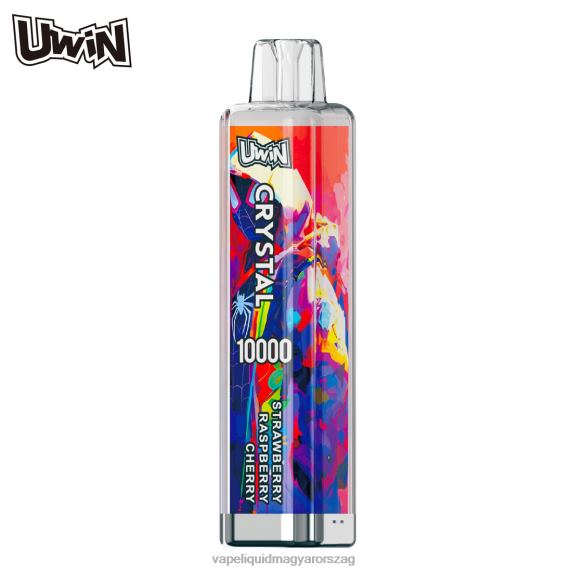 UWIN CRYSTAL 10000 eldobható vape epres málna cseresznye JN6627 - Vape E Cigi