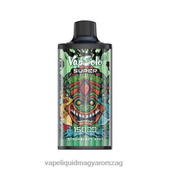 Vapsolo SUPER eldobható vape epres kivi L268B135 - E-Liquid Utántöltő Folyadék