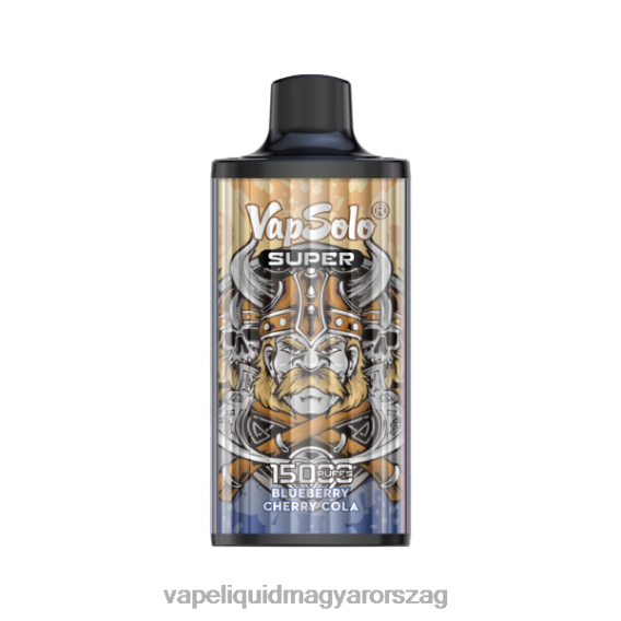 Vapsolo SUPER eldobható vape áfonyás cseresznye kóla L268B127 - Vape E Cigi