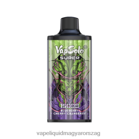 Vapsolo SUPER eldobható vape áfonya cseresznye áfonya L268B128 - Vape Liquid