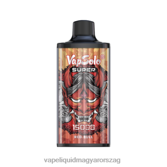 Vapsolo SUPER eldobható vape vörös bika L268B132 - Vape E Cigi