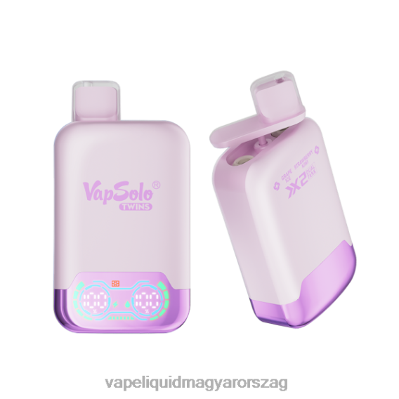 Vapsolo TWINS eldobható vape szőlőjég és eper kivi L268B140 - E-Liquid Utántöltő Folyadék