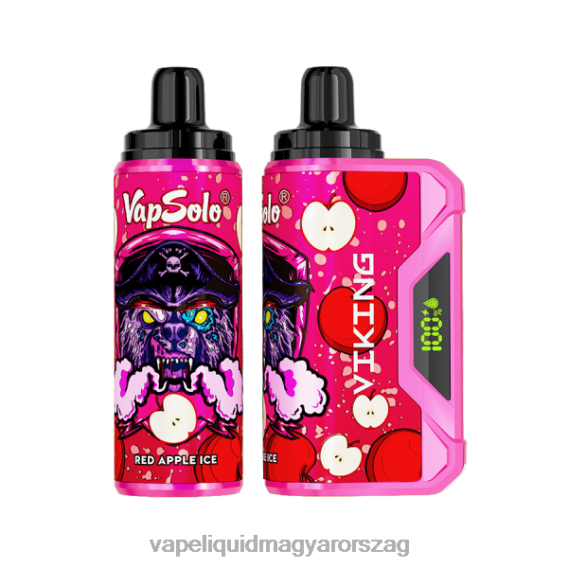 Vapsolo VIKING eldobható vape piros alma jég L268B154 - Vape Pen