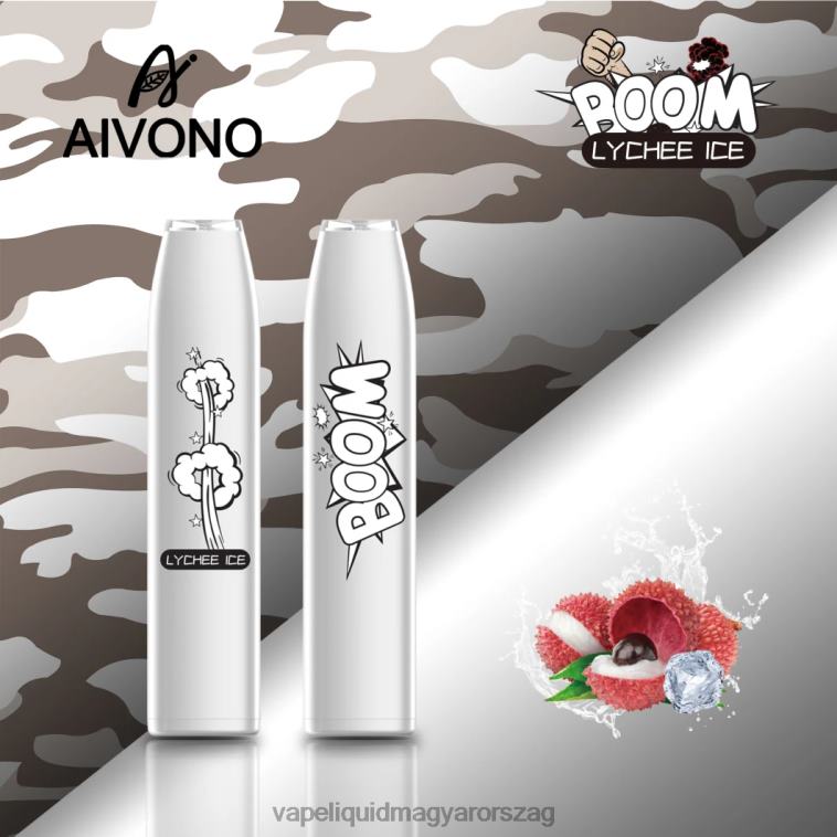 Aivono AIM BOOM 600 licsi jég 8H800365 - E-Liquid Utántöltő Folyadék