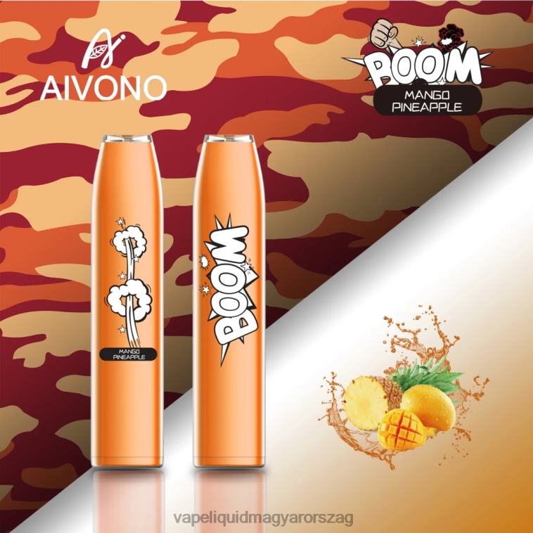 Aivono AIM BOOM 600 mangó ananász 8H800360 - E-Liquid Utántöltő Folyadék
