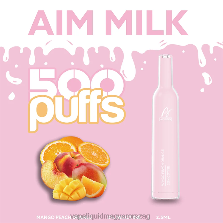 Aivono AIM MILK 500 mangó őszibarack narancs 8H800269 - Vape Pen