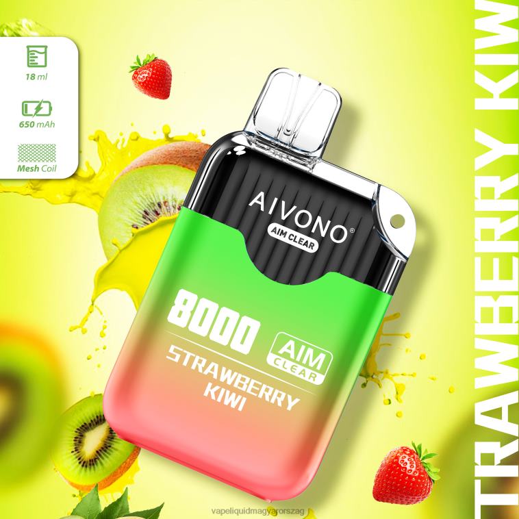 Aivono AIM CLEAR 8000 epres kivi 8H800210 - E-Liquid Utántöltő Folyadék